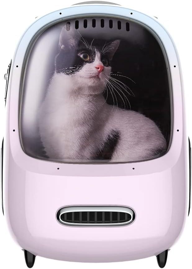 品 PETKIT Breezy 2 Cat Travel Bag ピンクブルー 猫用 小型犬用 キャリーバッグ ペット 通気性 飛び出し防止機能 内蔵ライト 人間工学に基づいた設計 お出かけバック 外出 通院 散歩 旅行 うさぎ モルモット 小動物