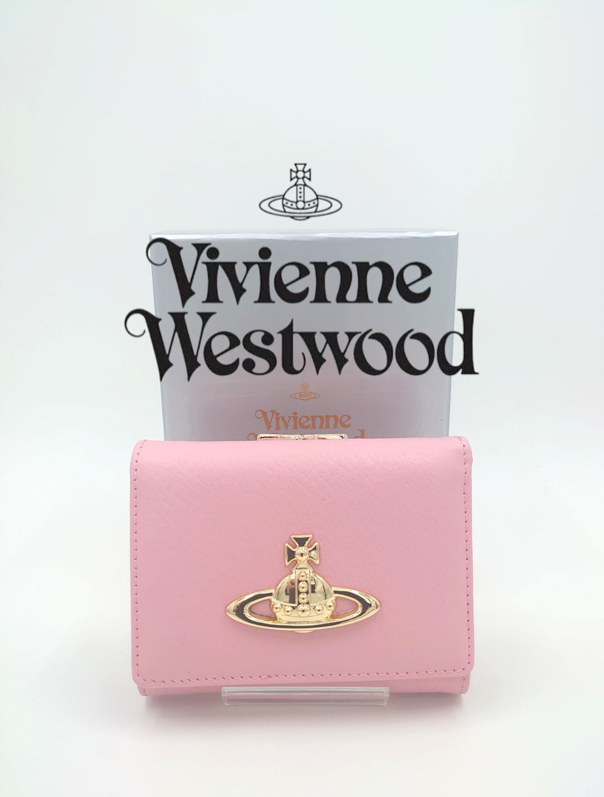 Vivienne Westwood ヴィヴィアン ウエストウッド 三つ折り財布 ピンク