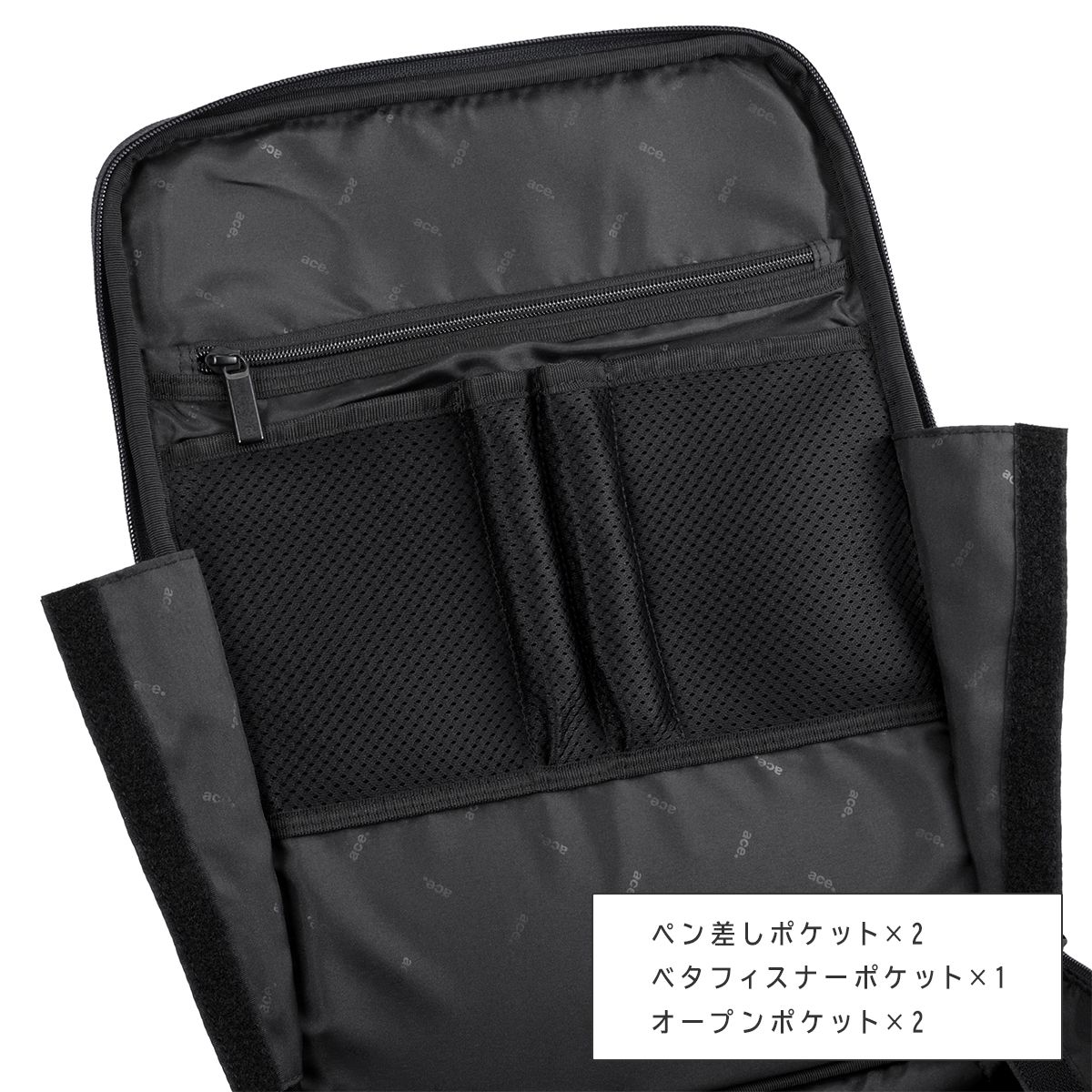 ジーンレーベル ガジェタブルSF ビジネスリュック A4 14L 2気室