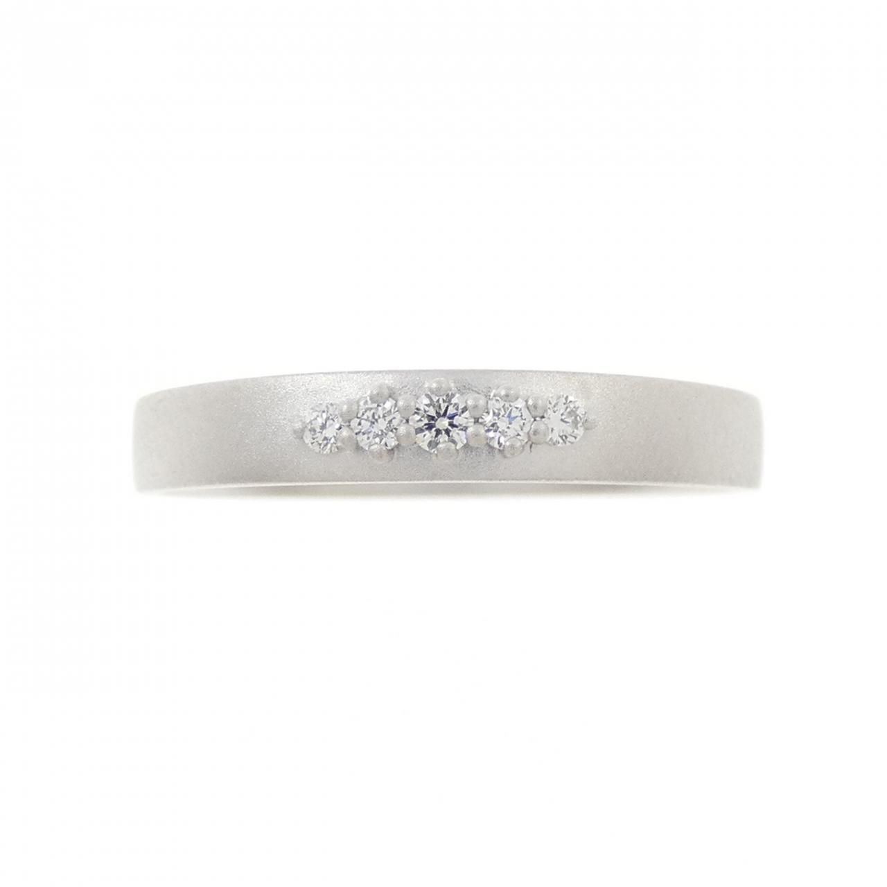 オレフィーチェ ダイヤ ヌードチェーンリング プラチナ 一粒