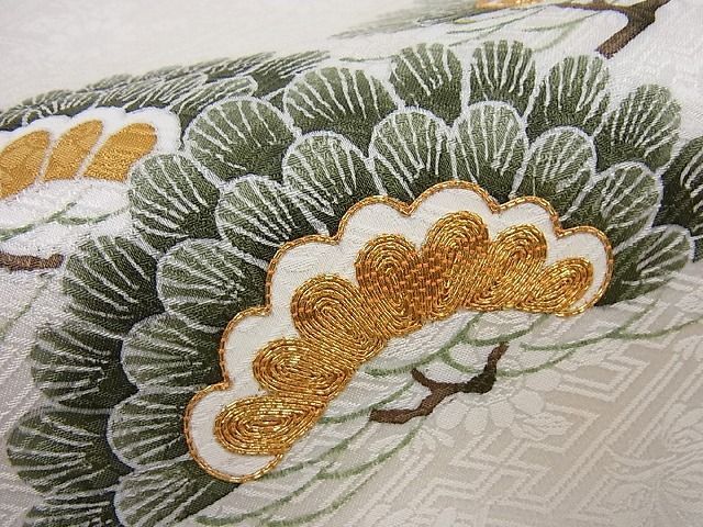 平和屋本店□極上 京都祇園の老舗 ぎをん齋藤 九寸名古屋帯 駒刺繍