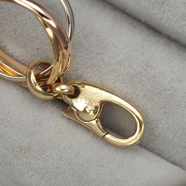 カルティエ トリニティチャーム スリーカラーペンダントトップ カルティエ(CARTIER)カルティエ トリニティペンダント トップ スリー