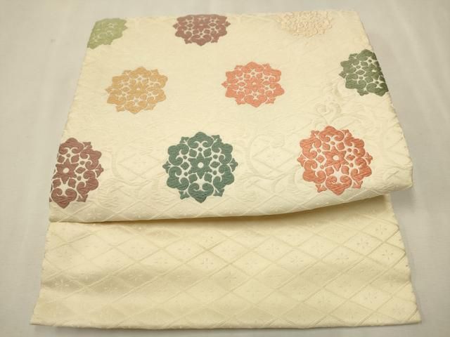 平和屋着物●つけ帯　唐織　花唐草文　正絹　逸品　CAAT0960hy 平和屋着物○つけ帯 唐織 花唐草文 正絹 逸品 CAAT0960hy - メルカリ