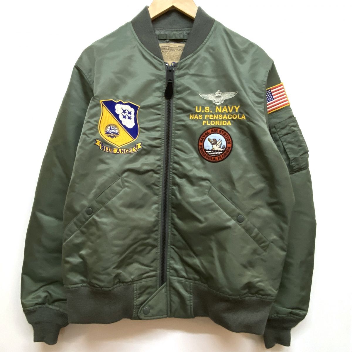 AVIREX フライトジャケット L-2B フライングタイガース ミリタリー 緑 AVIREX フライトジャケット L-2B フライングタイガース ミリタリー 緑