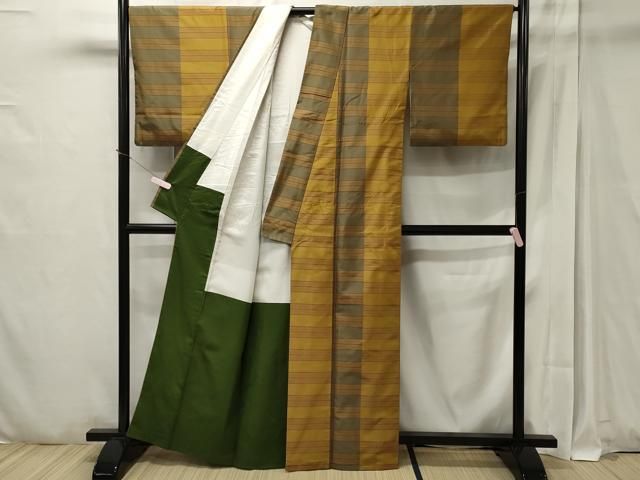 本場大島紬 裄66 横双 縞模様 色味の良い 正絹 AK-4067 平和屋着物□本場縞大島紬 横段文 正絹 逸品 CAAT7973oy - メルカリ