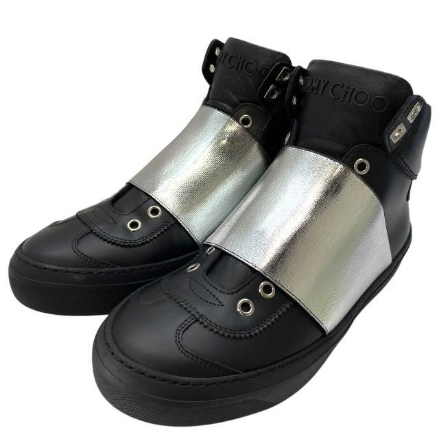 美品】ジミーチュウ ハイカットスニーカー シューズ 靴 レザー