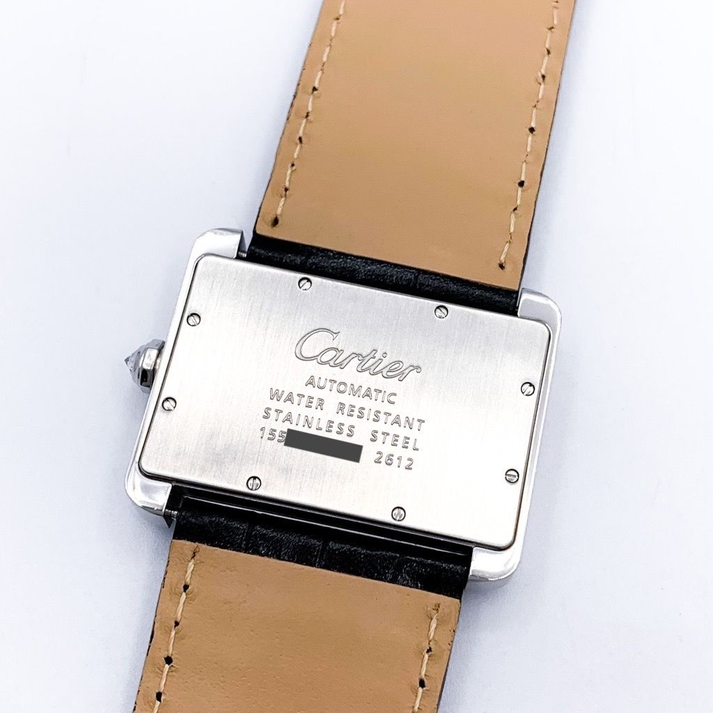 【仕上済】カルティエ タンクディヴァン SS LM ダイヤ SS メンズ 腕時計 CARTIER 時計