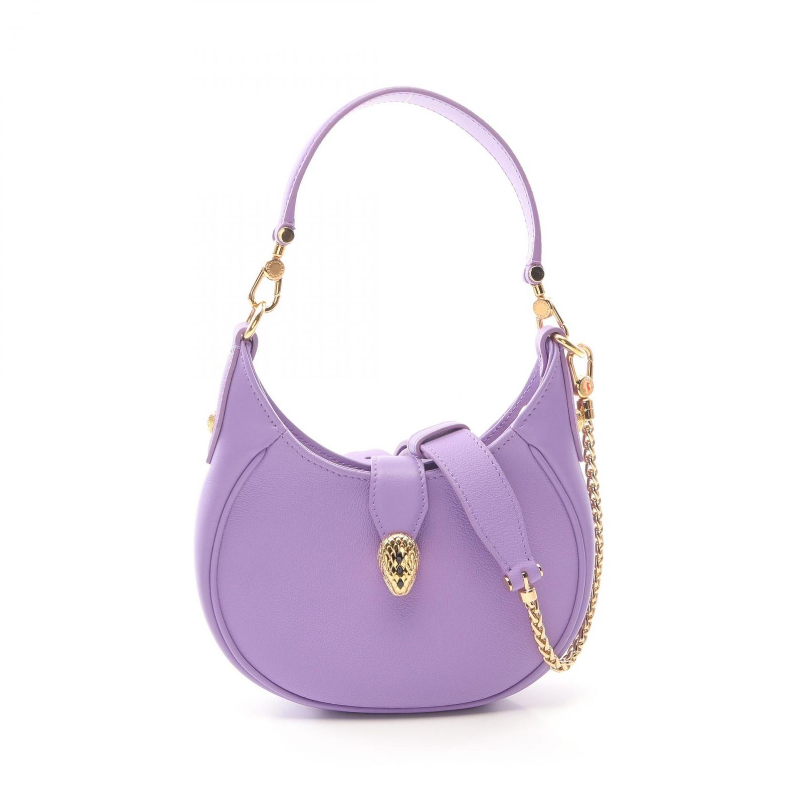 ブルガリ BVLGARI ハンドバッグ セルペンティ エリプス パープル 