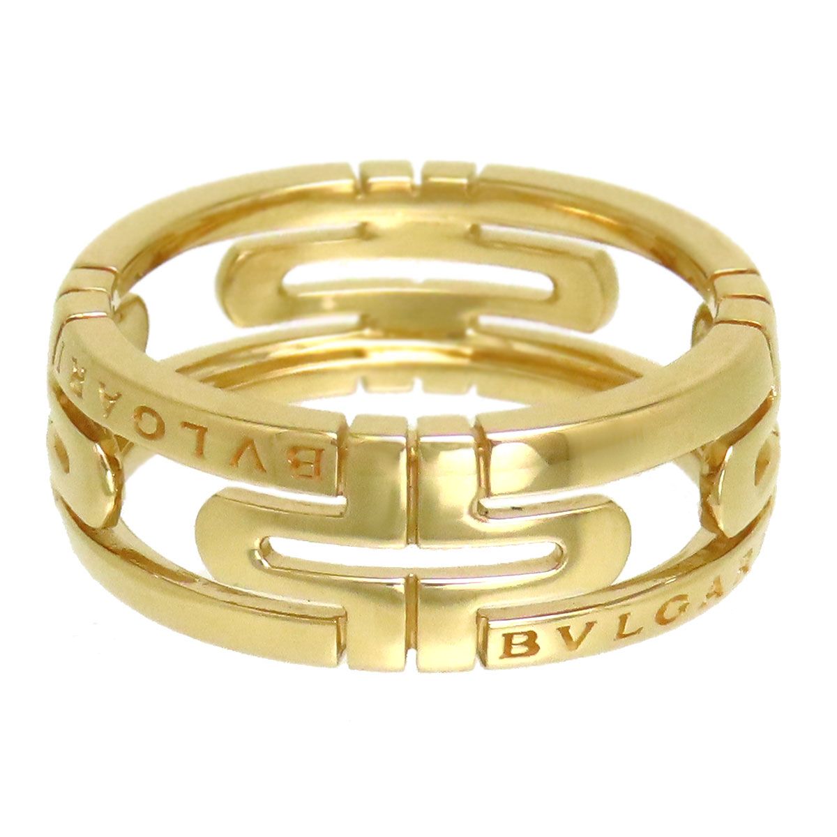 ブルガリ オープン パレンテシ リング #56 Au750 (K18YG) レディース  