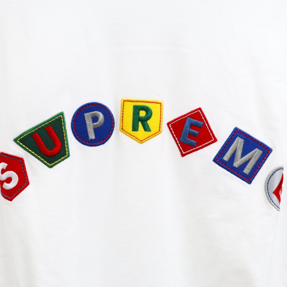 21aw supreme geo arc l/s ロンt カットソー 白 SUPREME (シュプリーム) 21AW Geo Arc L/S Top ゲオ アーク