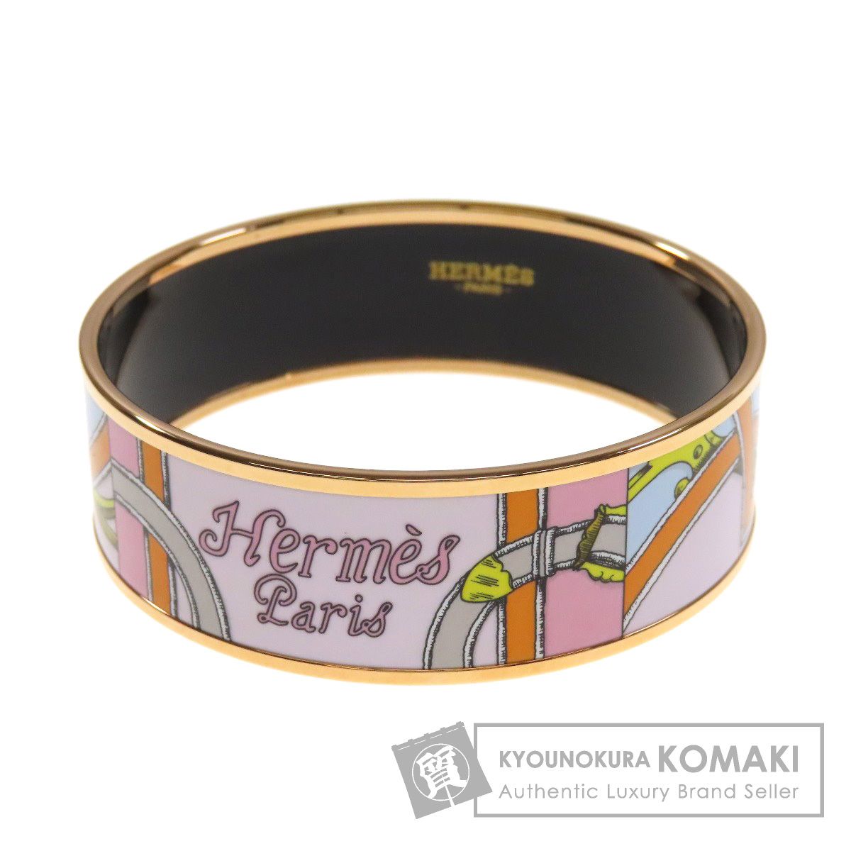 HERMES エルメス エマイユ GM バングル ブレスレット 金属製