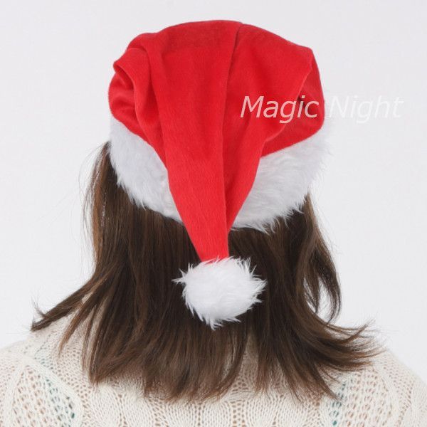 NEWカラフルサンタ帽子 レッド 赤 【サンタハット サンタ帽