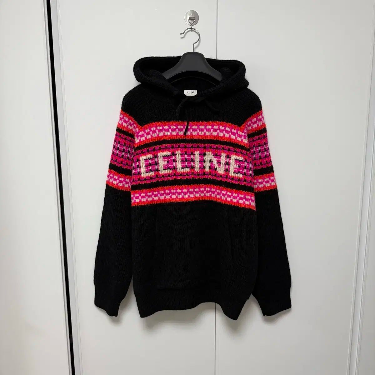 く日はお得♪ M size CELINE(セリーヌ) リブ付き ウール ニット セーター トップス