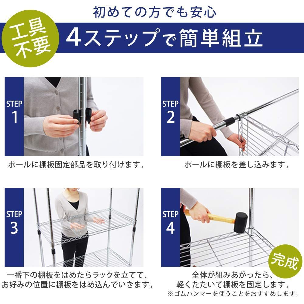 新商品 スチールラック メタルシェルフ 幅80×奥行35×高さ174.5cm サビに強い ポール径19mm 防サビ加工 シルバー キャスター付き 5段 メタルラック本体 SEM-8018 OHYAMA アイリスオーヤマ IRIS NEXPOTALLINN_EU