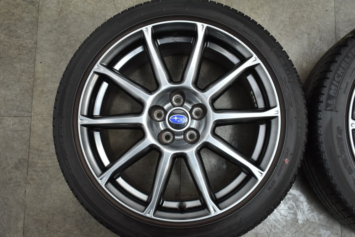 程度良好 スバル ZC6 BRZ GT 後期 純正 17in 7.5J 48 PCD100 ミシュラン プライマシーHP 215|45R17 トヨタ ZN6 86 GTリミテッド GR86