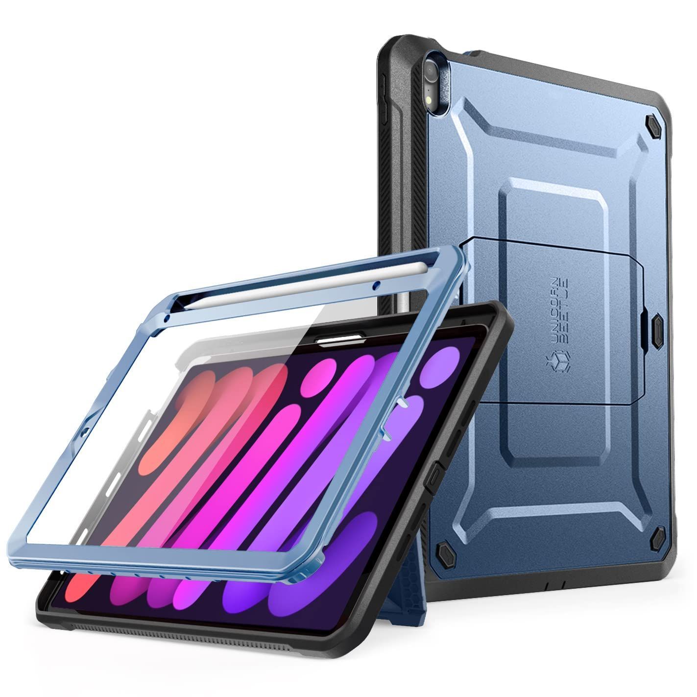【在庫セール】SUPCASE iPad Mini 第6世代 8.3インチ(2021)、ケース 全面保護 Apple 鉛筆充電対応 保護フィルム付き スタンド内蔵型 頑丈なキックスタンド保護ケース UBPro シリーズ