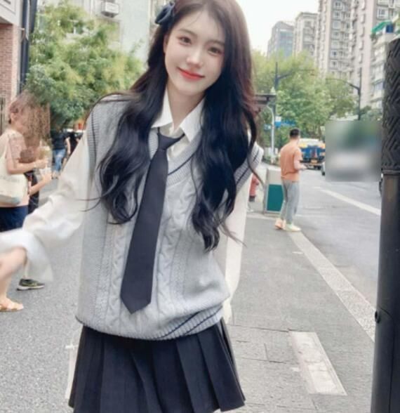 制服4点セット スクール 高校制服 春秋冬 ニットベスト 学生服