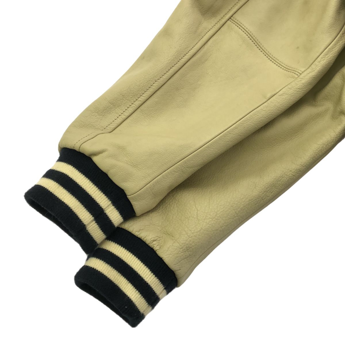 KENT ケント KNOT522 レザースリーブ ウールスタジャン