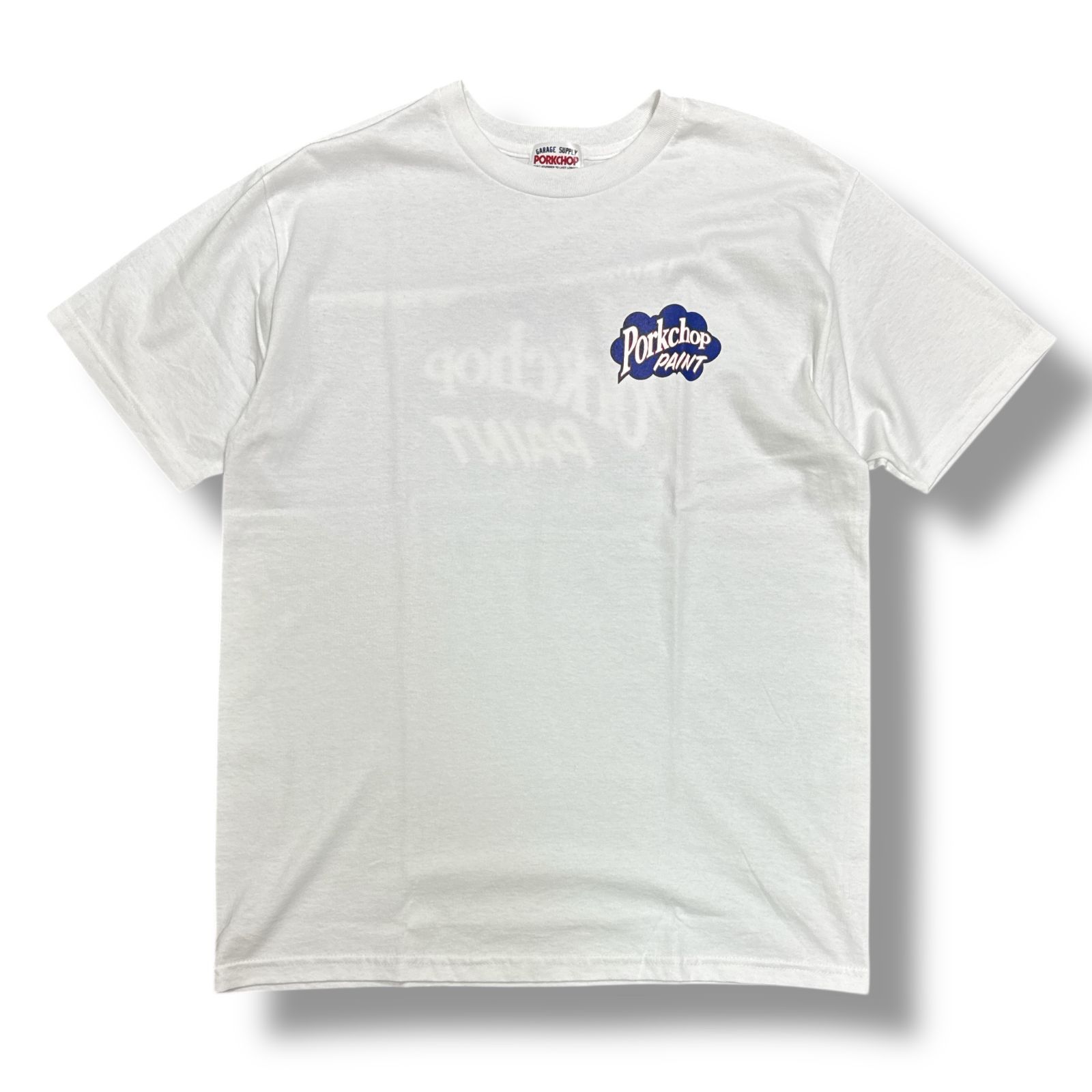 PORKCHOP Paint Tシャツ ホワイトL
