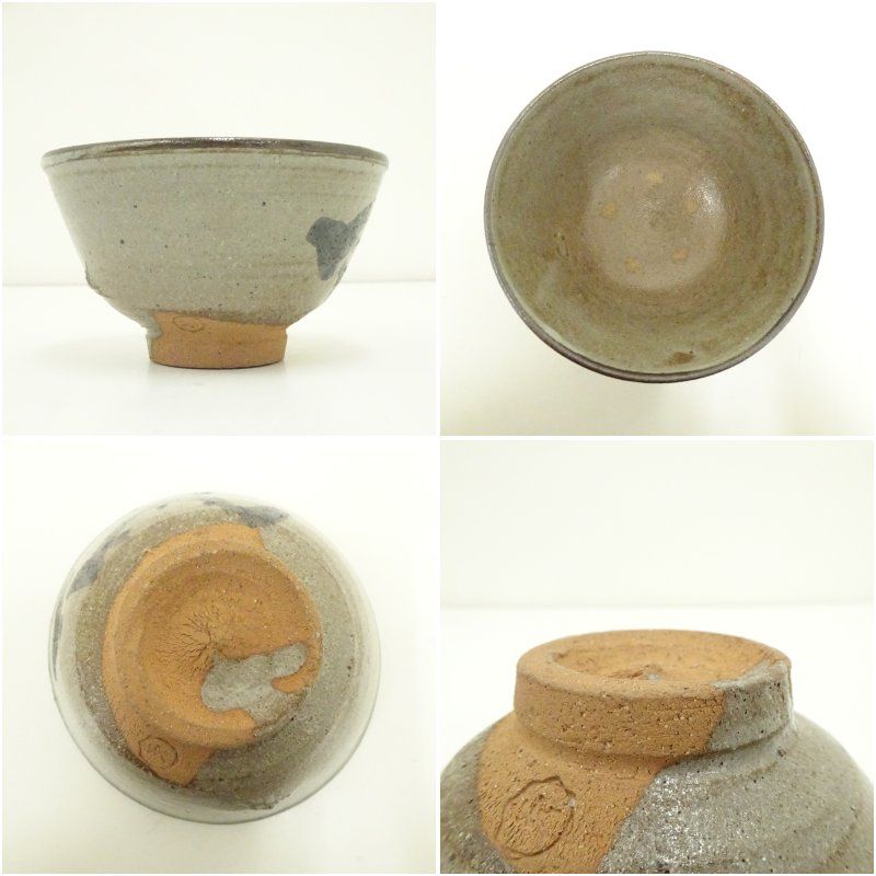 三島唐津　抹茶茶碗　茶碗　茶道具　抹茶碗　骨董　共箱 清水茂生造 絵唐津茶碗（共箱） 茶道 抹茶 おしゃれ 抹茶茶碗