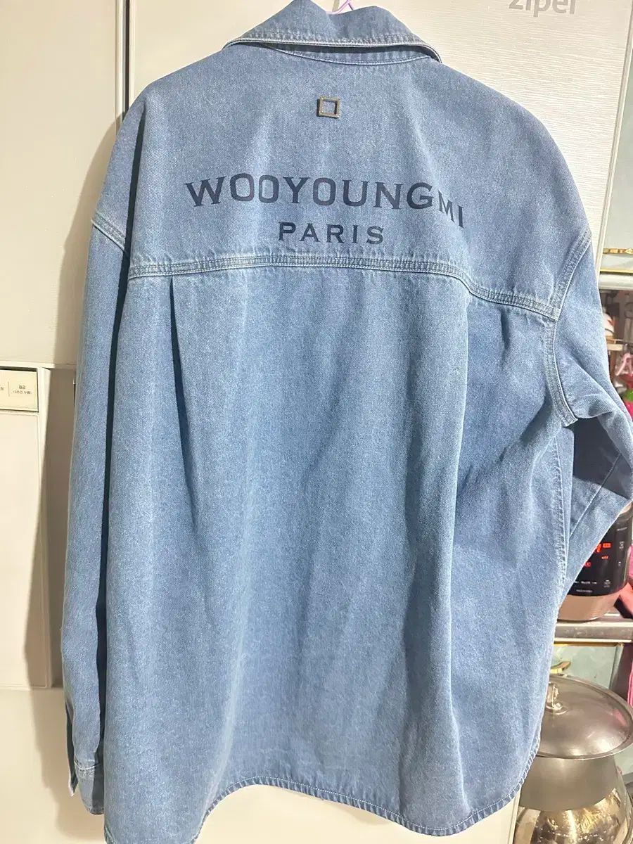 WOOYOUNGMI ウーヨンミ 23ss バックロゴ デニムシャツ サイズ 50