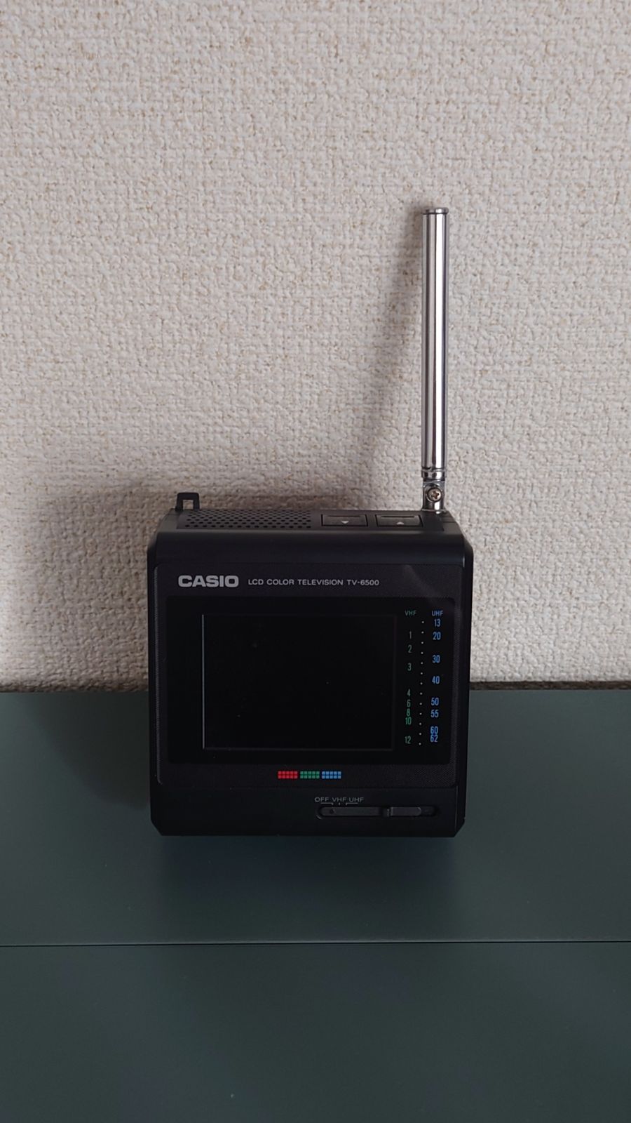 ☆レトロ家電☆カシオ液晶カラーテレビ CASIO TV-6500(BK) 89年製