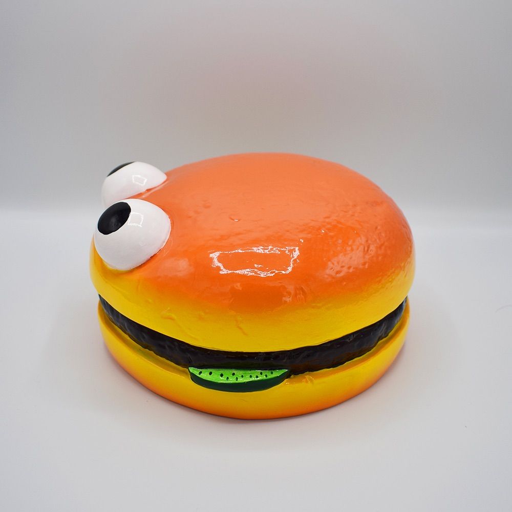 【本体＆専用スタンド】ハンバーガー パッチ スタチュー Hamburger Patch Statue キャラクター アドバタイジング アメリカン雑貨　マクドナルド