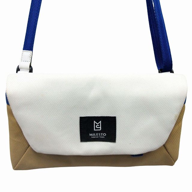 ミレスト milesto ショルダーバッグ ウォレット 財布 ポーチ ポシェット 斜め掛け 旅行 かばん 鞄 ホワイト ベージュ レディース メンズ ユニセックス♪11