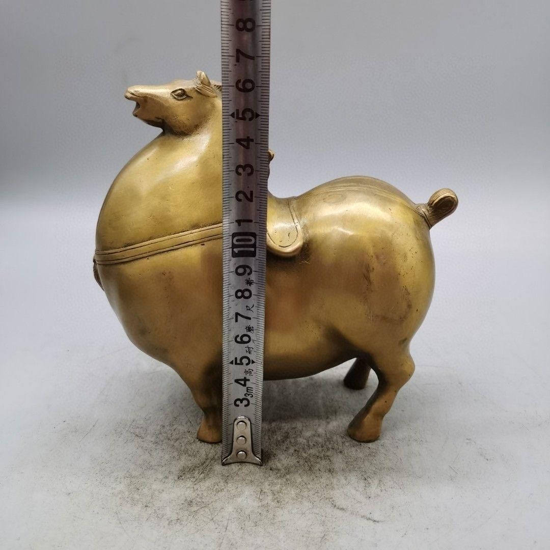 人気ランキング1位～（売れ筋商品） 書道具 置物 唐馬 銅製 文房具 美術品 工芸品 装飾品 動物装飾 工芸品