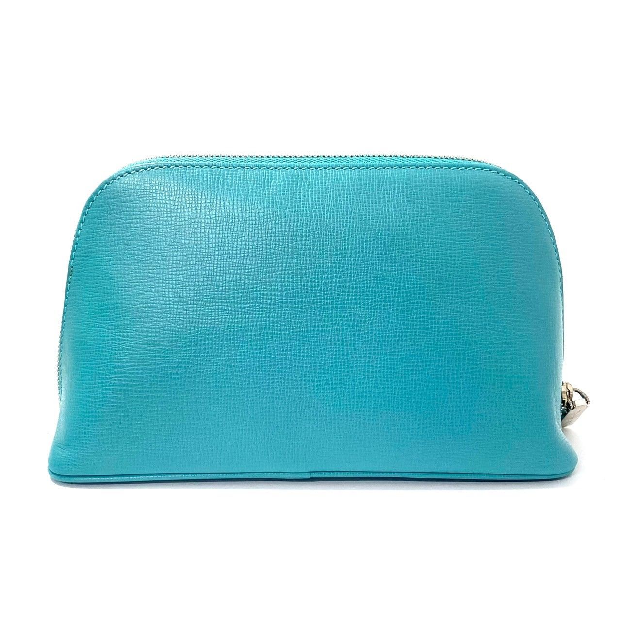 TIFFANY&Co.】コスメティックポーチ レザー ライトブルー/水色