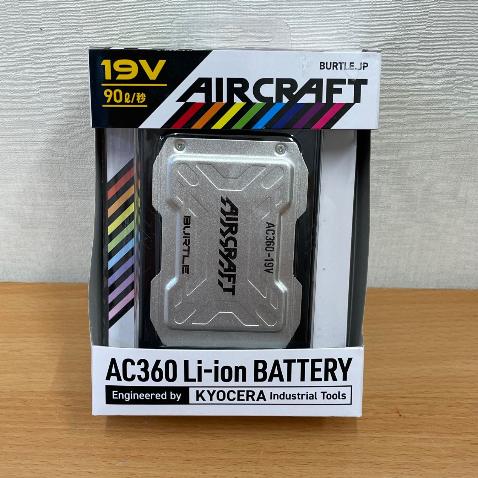 AC360 Li-ion BATTERY 19V シルバー バートルエアークラフトAC360リチウムイオンバッテリーセット(19V)