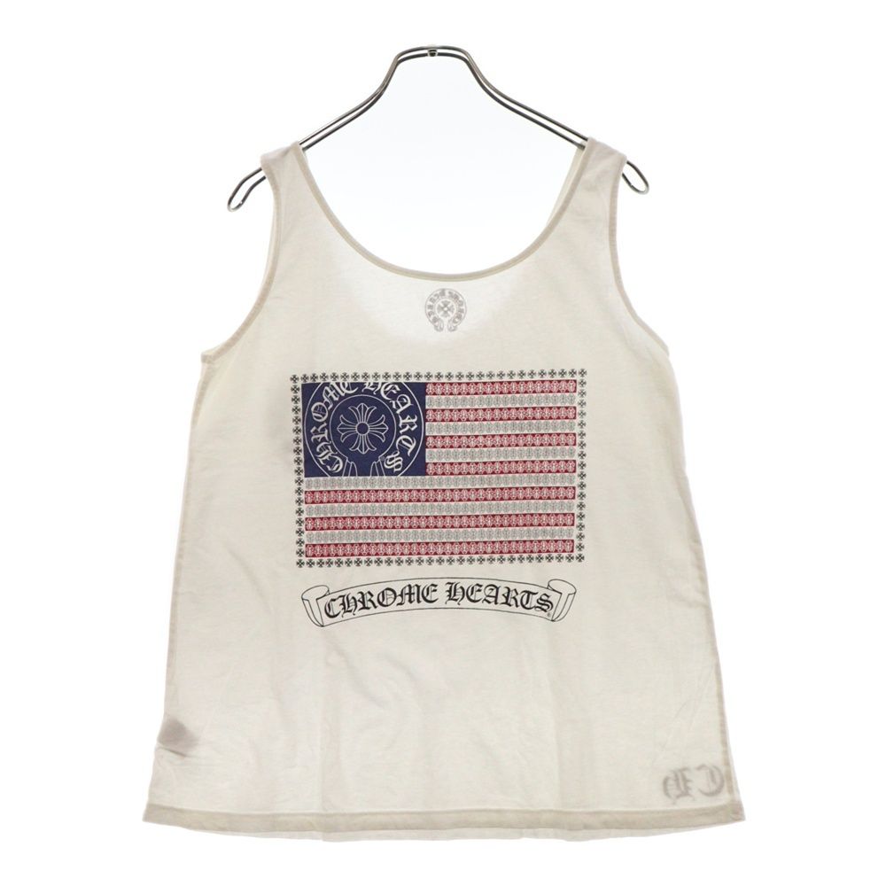 Chrome Hearts ホワイトタンクトップ ロゴ サイド Chrome Hearts White Horseshoe Logo Tanktop - SRM – SHENGLI