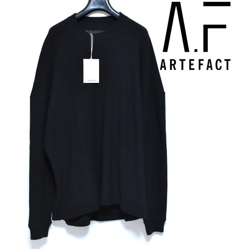 新品 A.F ARTEFACT Rib Knit Over Size Top 1 ag-10093-2
