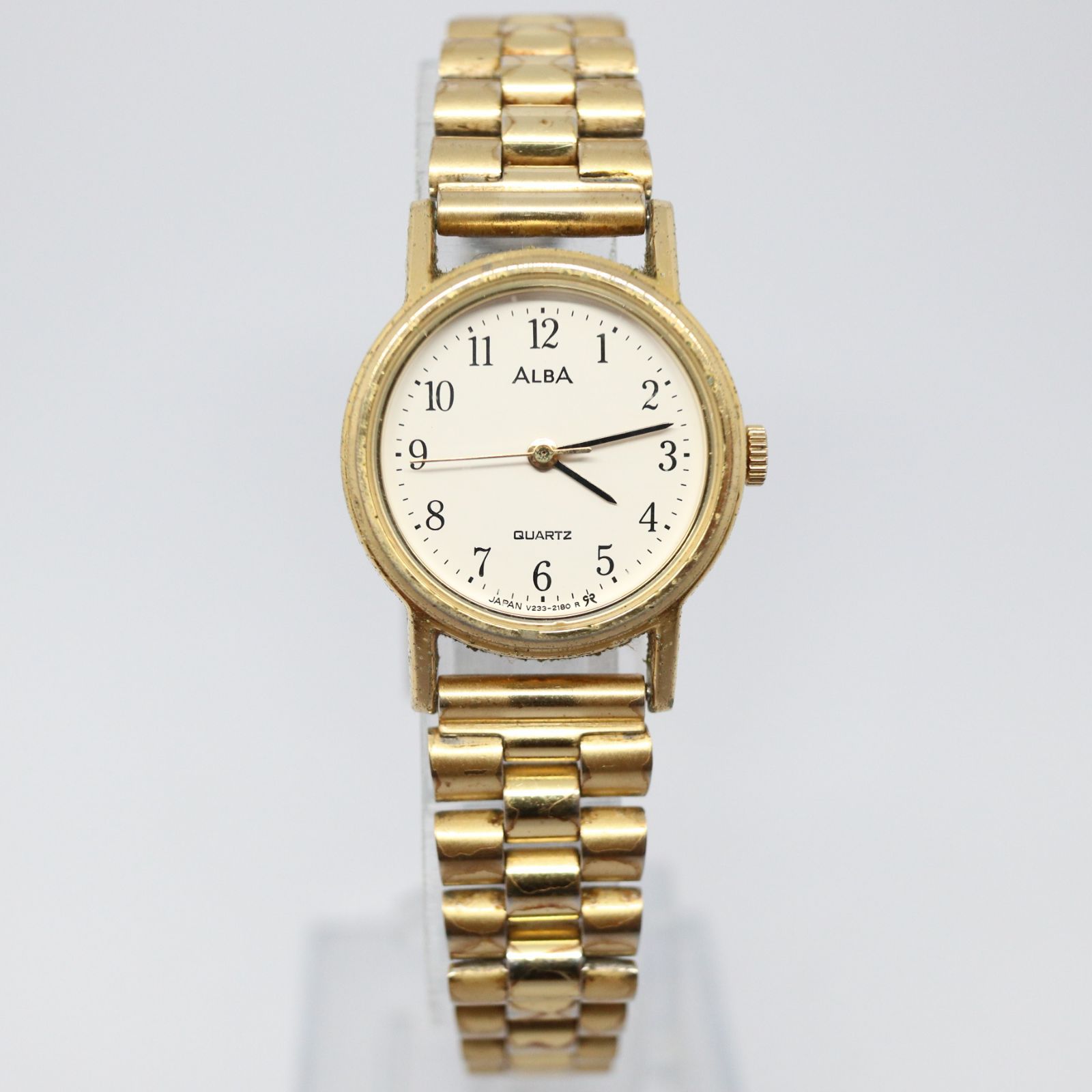 稼働品】SEIKO ALBA セイコー アルバ レディス 腕時計 ゴールド