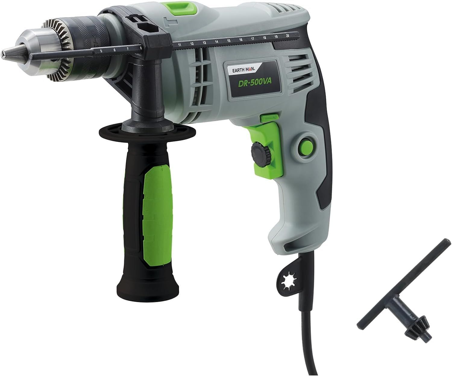 高儀 Takagi EARTH MAN AC100V 振動ドリル DR-500VA 電動工具 アースマン 無段変速 正逆切替 コンクリート 木材 プラスチック 穴あけ コード式