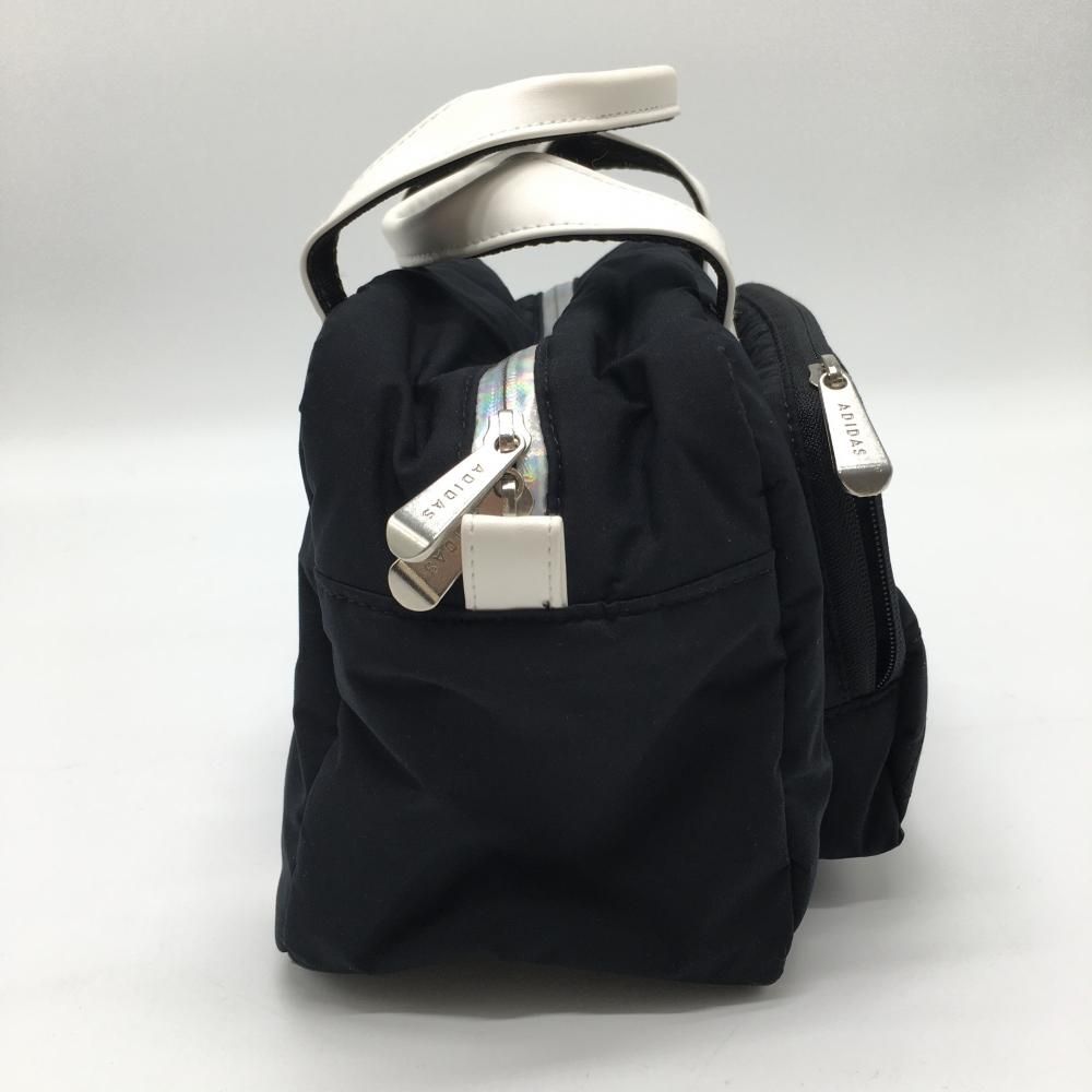 アディダス カートバッグ 黒×白 ロゴプリントゴルフ adidas