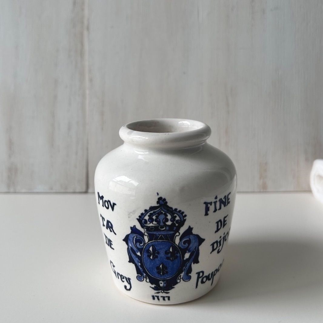 French vintage sarreguemines mustard pot サルグミンヌ マスタード