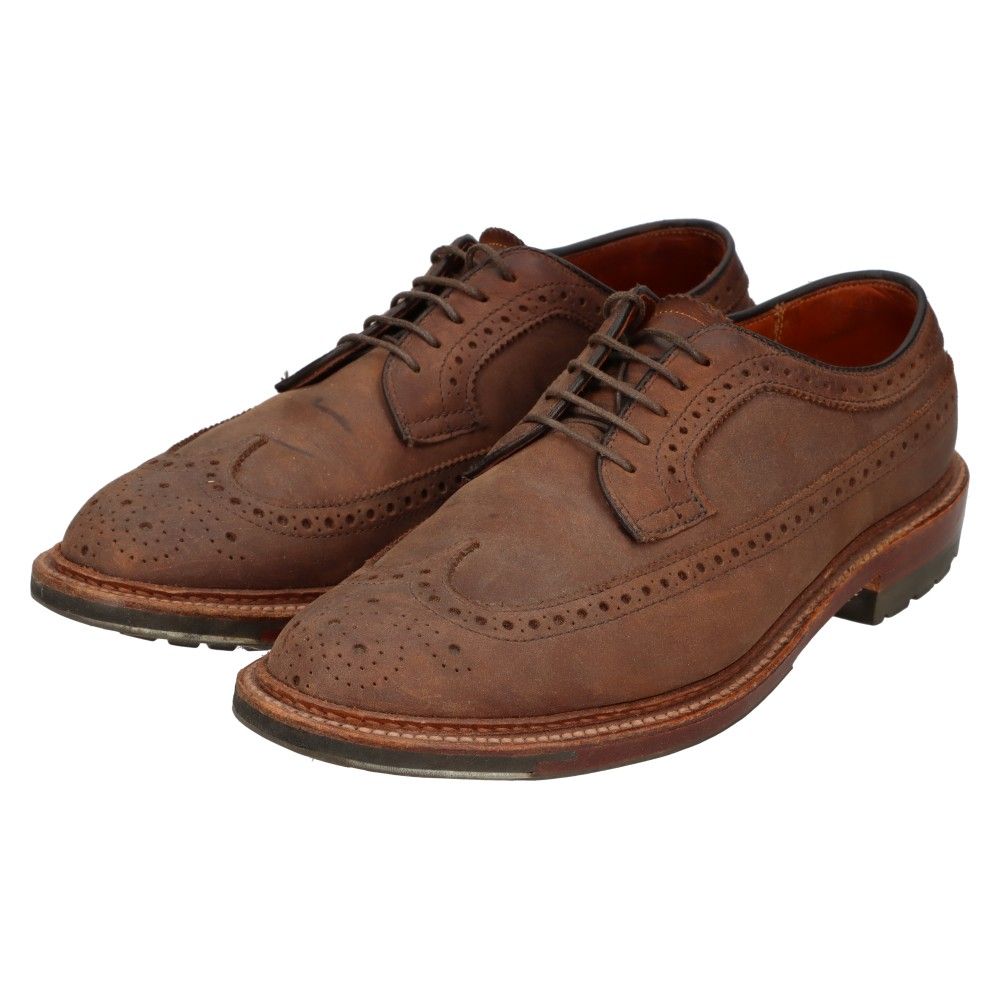 Alden (オールデン) #97862C Tobacco Chamois Long Wing Blucher ウイングチップ レザーシューズ  フルブローグ 純正シューツリー付き ブラウン