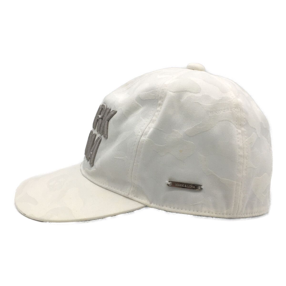 中古 マークアンドロナ MARK&LONA キャップ M ホワイト カモフラ