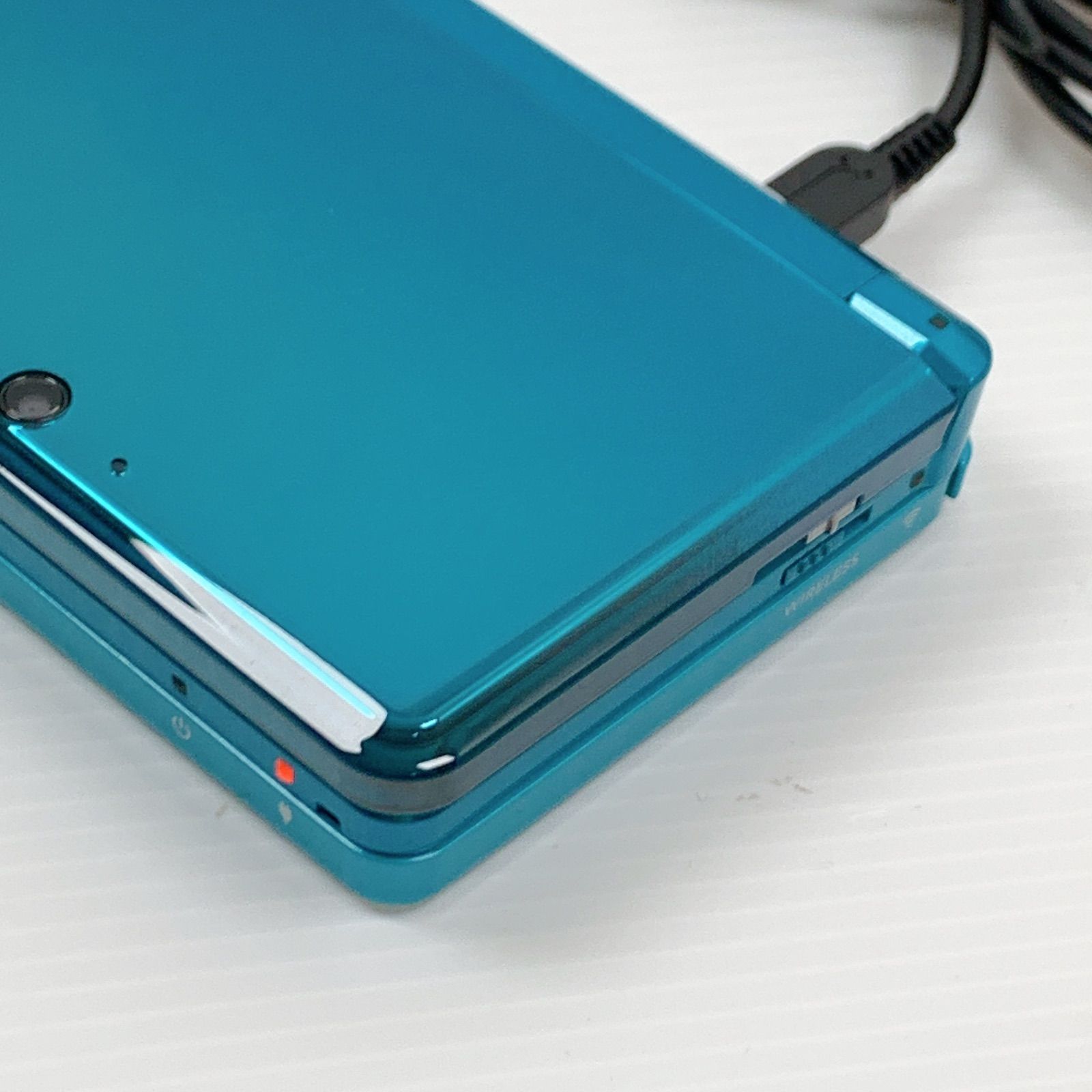 ニンテンドー3DS - ニンテンドー3DS アクアブルー　画面極美品　Nintendo  一式セット 極美品 ニンテンドー 3DS アクアブルー 遊べるセット 新品
