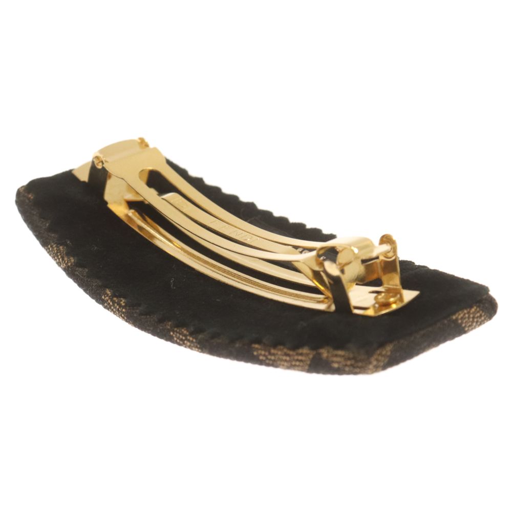 FENDI (フェンディ) Barrette バレッタ ズッカ柄 ヘアクリップ