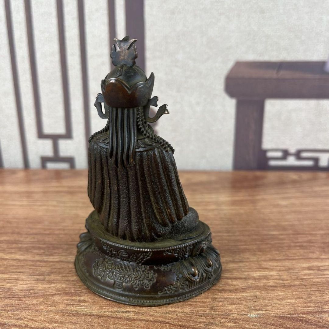 仏教美術 銅器 仏像 細密 彫刻 置物 開運 風水 蓮華生大師仏像 仏像 彫刻 置物 開運 風水 工芸品美術品 置物