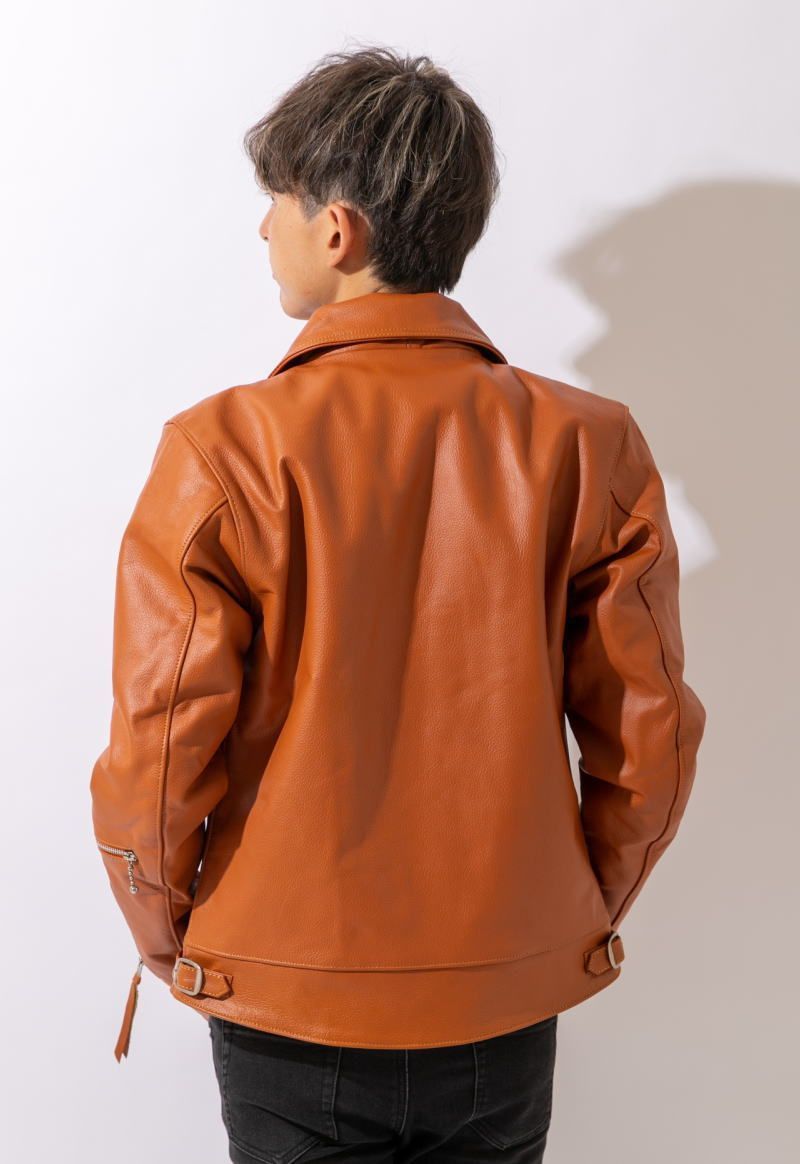 フリーダムレザー 本革 革ジャン メンズ UKタイプシングルライダース