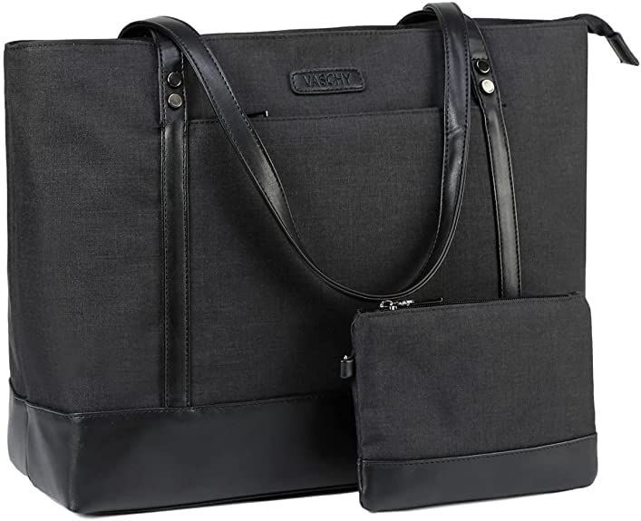 【在庫セール】ビジネスバッグ レディース 15.6インチPCバッグ A4対応 トートバッグ ハンドバッグ 買い物バッグ 通勤 大容量 出張 肩掛け VASCHY 2点セット スーツケースベルト付き
