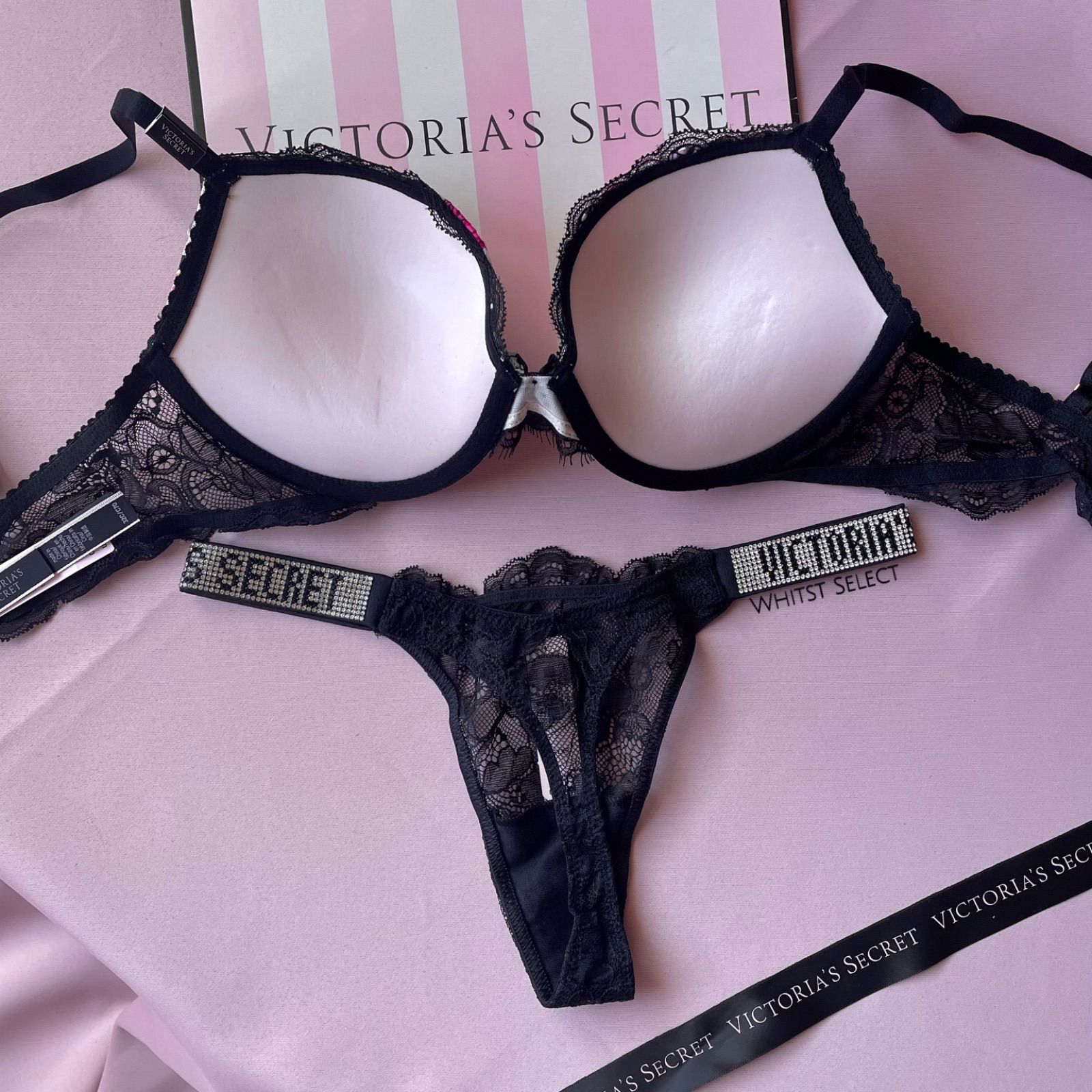 【３２Ｃ/Ｓ】プッシュアップブラ＆ソング Victoria's Secret 32C/S】プッシュアップブラ＆ソング Victoria's Secret