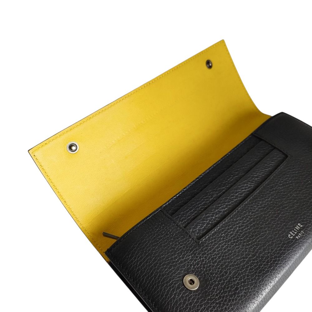 Céline セリーヌ 長財布 フラップ式 フィービー期 美品 CELINE セリーヌ フィービー期 ラージフラップ マルチ