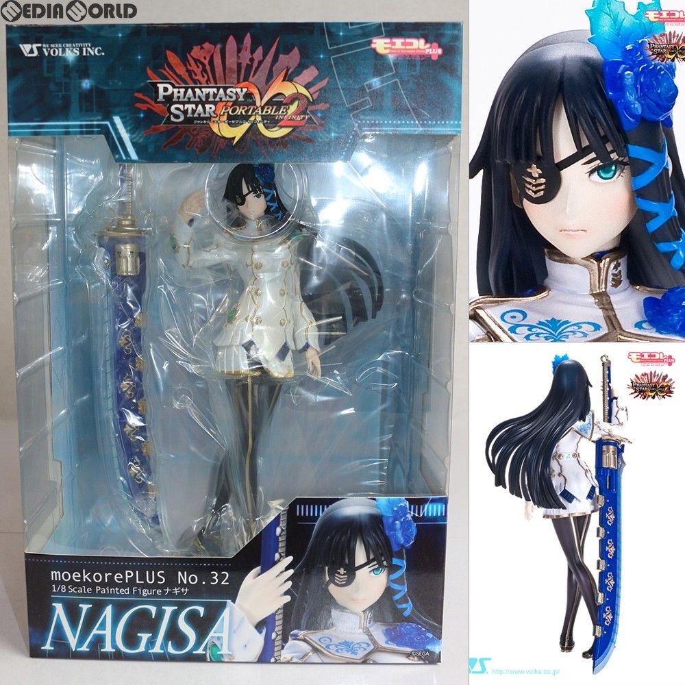 [未開封品] モエコレPLUS ファンタシースターポータブル2 ナギサ 1/8 中古】(本体A/箱B)モエコレPLUS No.32 ファンタシースター