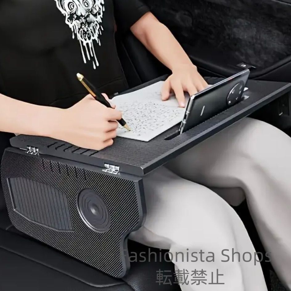 カーテーブル 折りたたみ式 コンパクト カー用品 車用品 シンプルデザイン ABSレジン製 耐久性 携帯性兼備 12 40ozカップホ