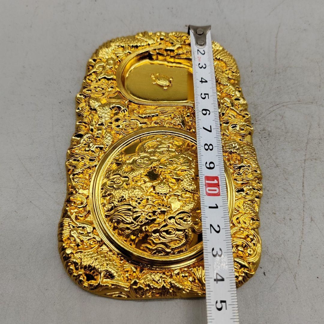 書道具 文房具 装飾品 工芸品 美術品 置物 銅製 竜紋硯台 書道具 文房具 文房四宝 装飾品 工芸品 置物