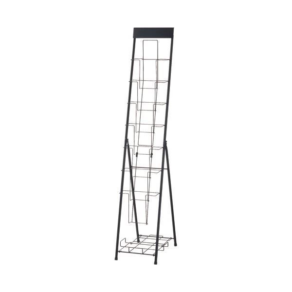 YAMAZEN パンフレットスタンド1列 マットブラック DPS-71 MBK 1台